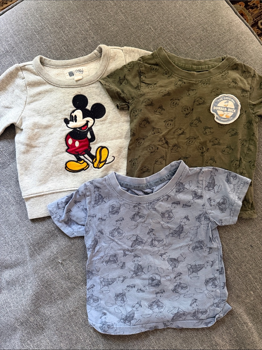 Disney Mickey Mouse Grey Crewneck Sweatshirt for Kids